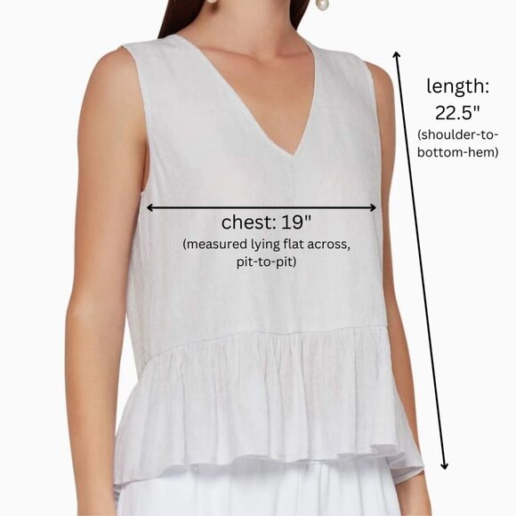 NEW Club Monaco - 'Shailyn' Sleeveless Backless Peplum Blouse White Top - Small - Picture 5 of 10